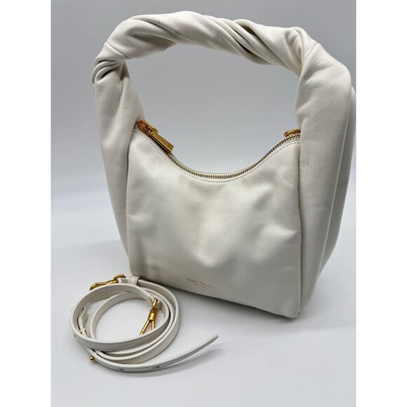 KATE SPADE NY Twirl top handle leather small crossbody bag - White - Picture 11 of 14